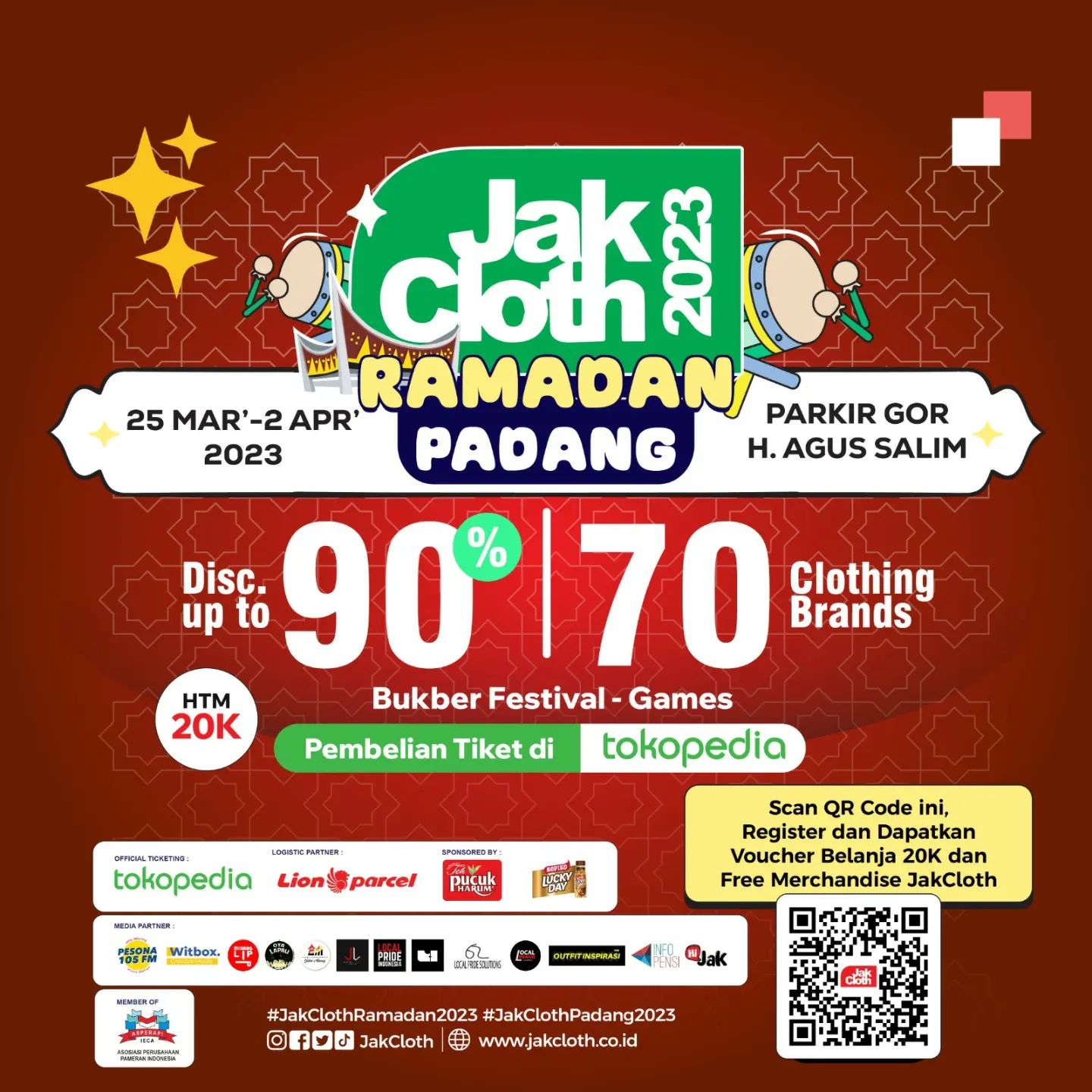 Jadwal Jakcloth 2025 Padang, Info Acara Jakcloth Padang 2025, Padang Clothing Expo, Brand Jakcloth Padang, Lokasi Jakcloth Festival di Padang