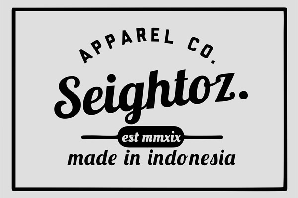 Label Baju Apparel Seightoz Made in Indonesia