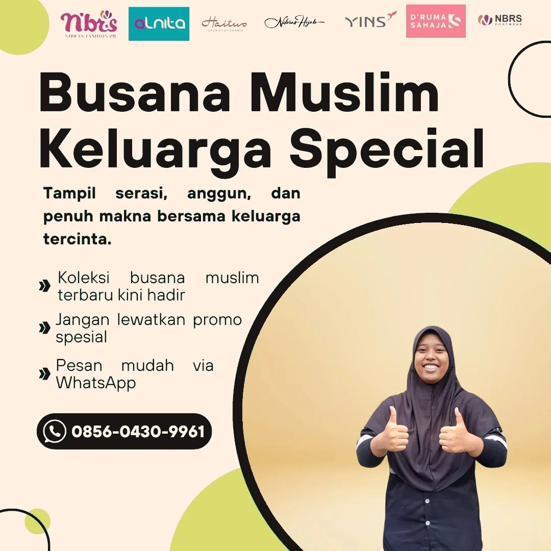 Toko Baju Nibras di Lingga Riau