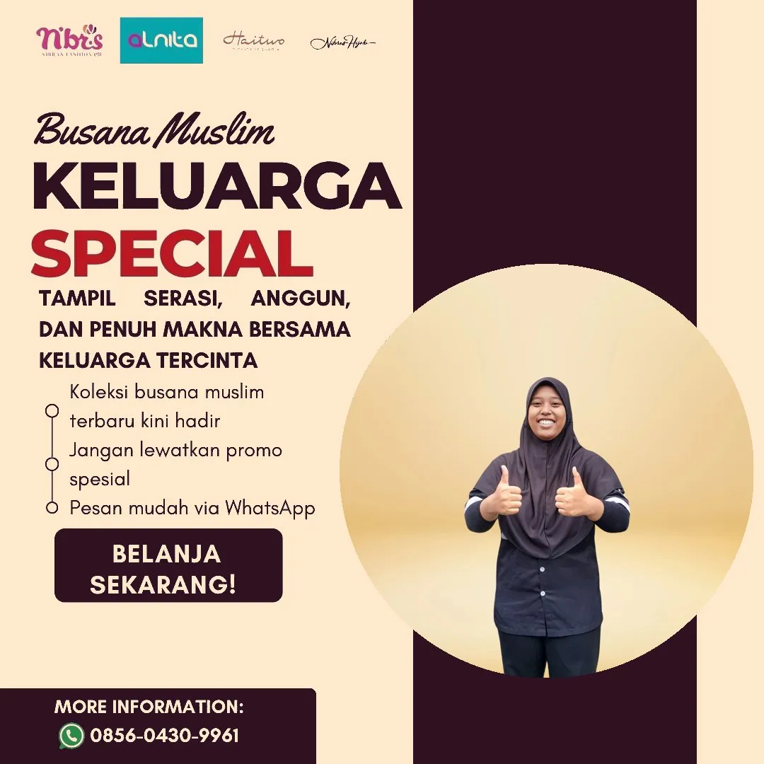 Toko Baju Nibras di Pesisir Barat