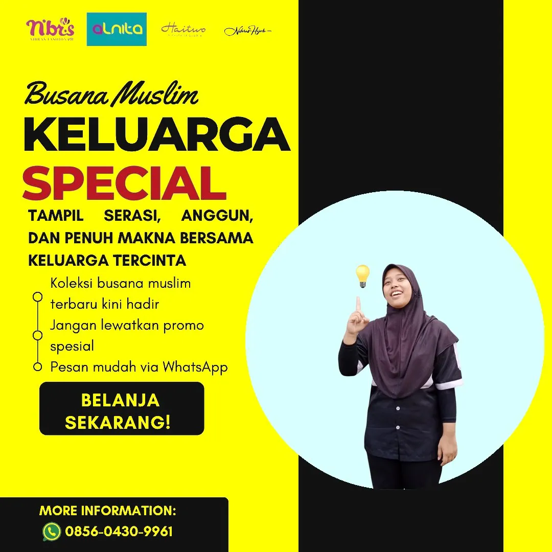 Toko Baju Nibras di Muna Barat