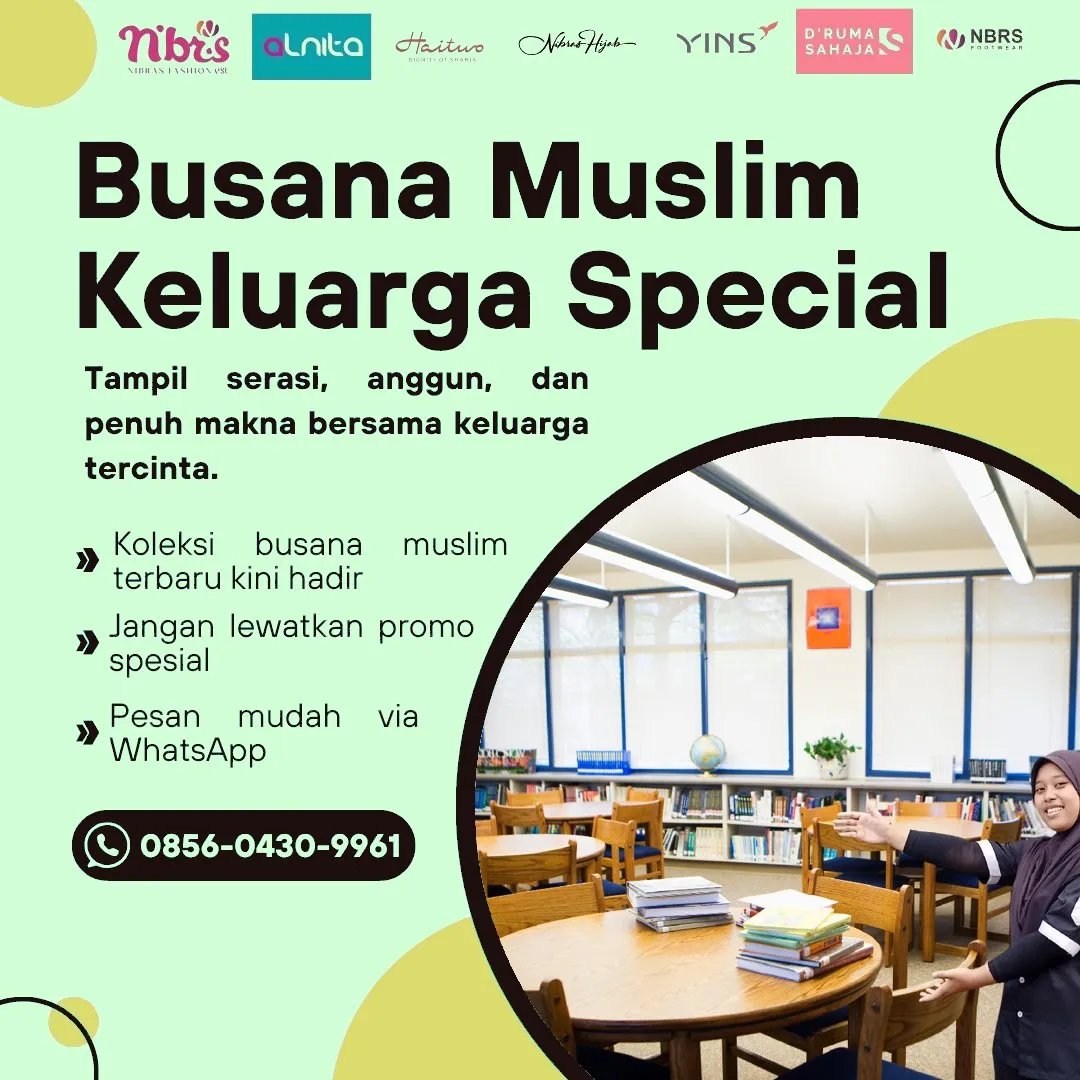 Toko Baju Nibras di Muara Enim