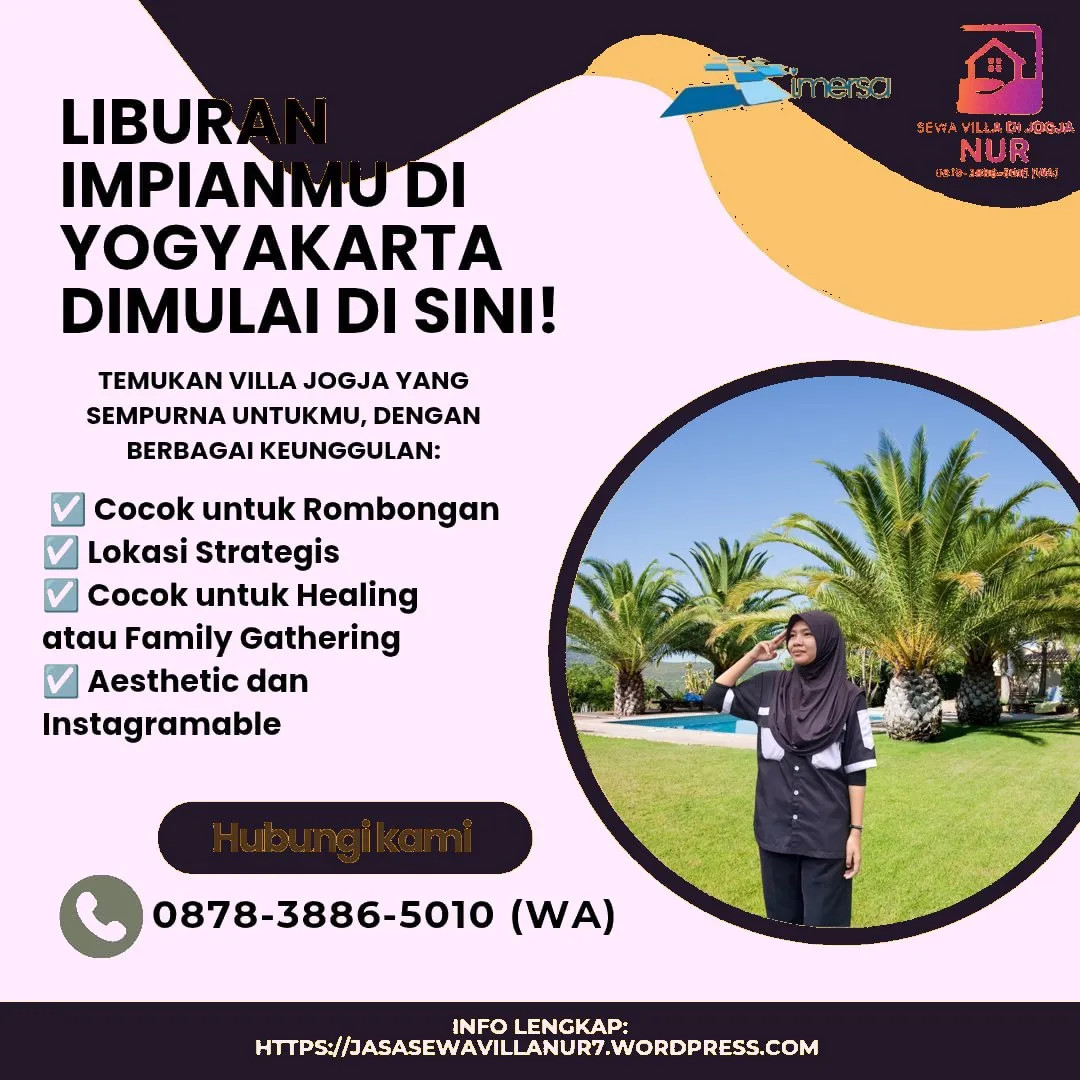 Villa di Jogja Untuk 50 Orang Dekat Malioboro