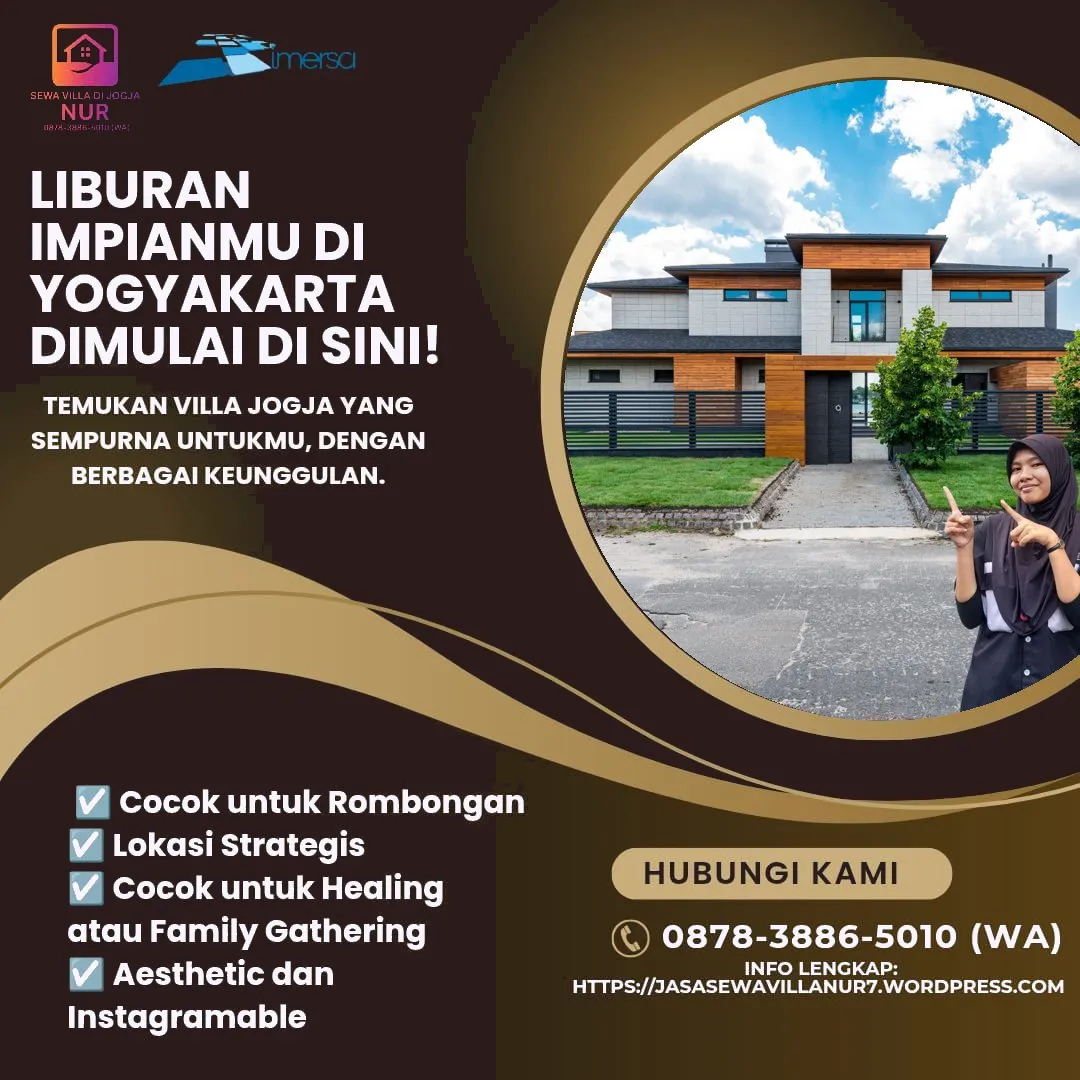 Villa di Jogja Untuk 15 Orang