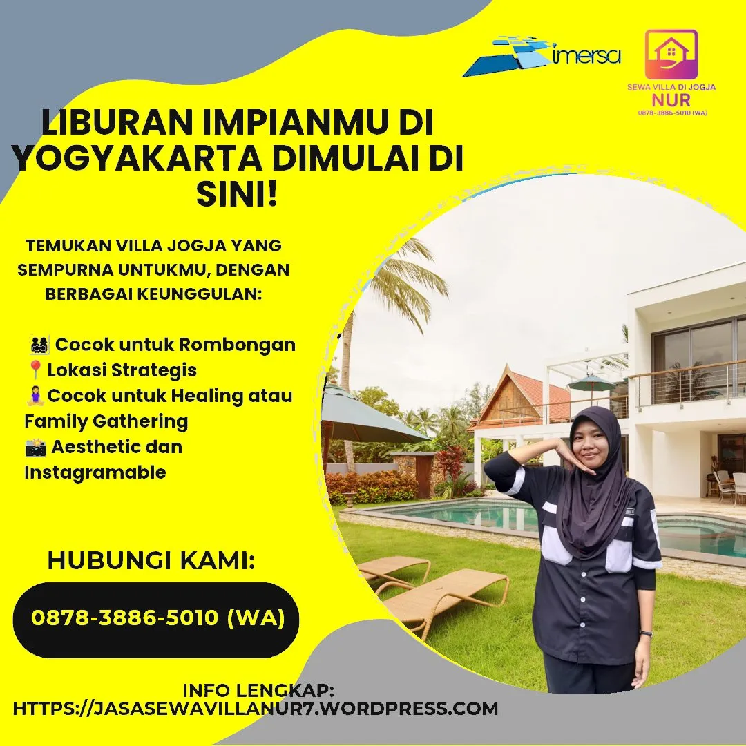 Villa Pakem Sleman Disewakan