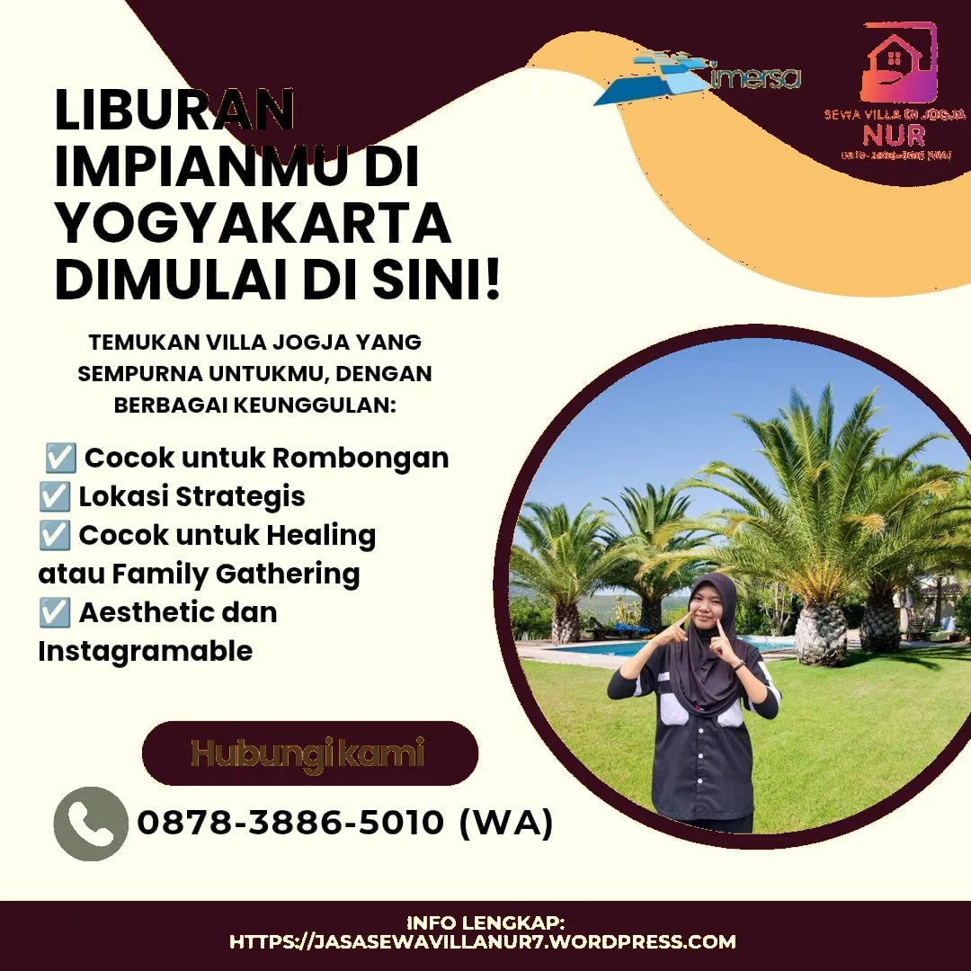 Villa Gunung Kidul Dekat Pantai