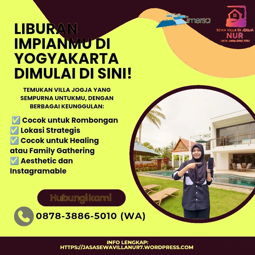 Villa di Jogja Untuk 10 Orang Dekat Malioboro