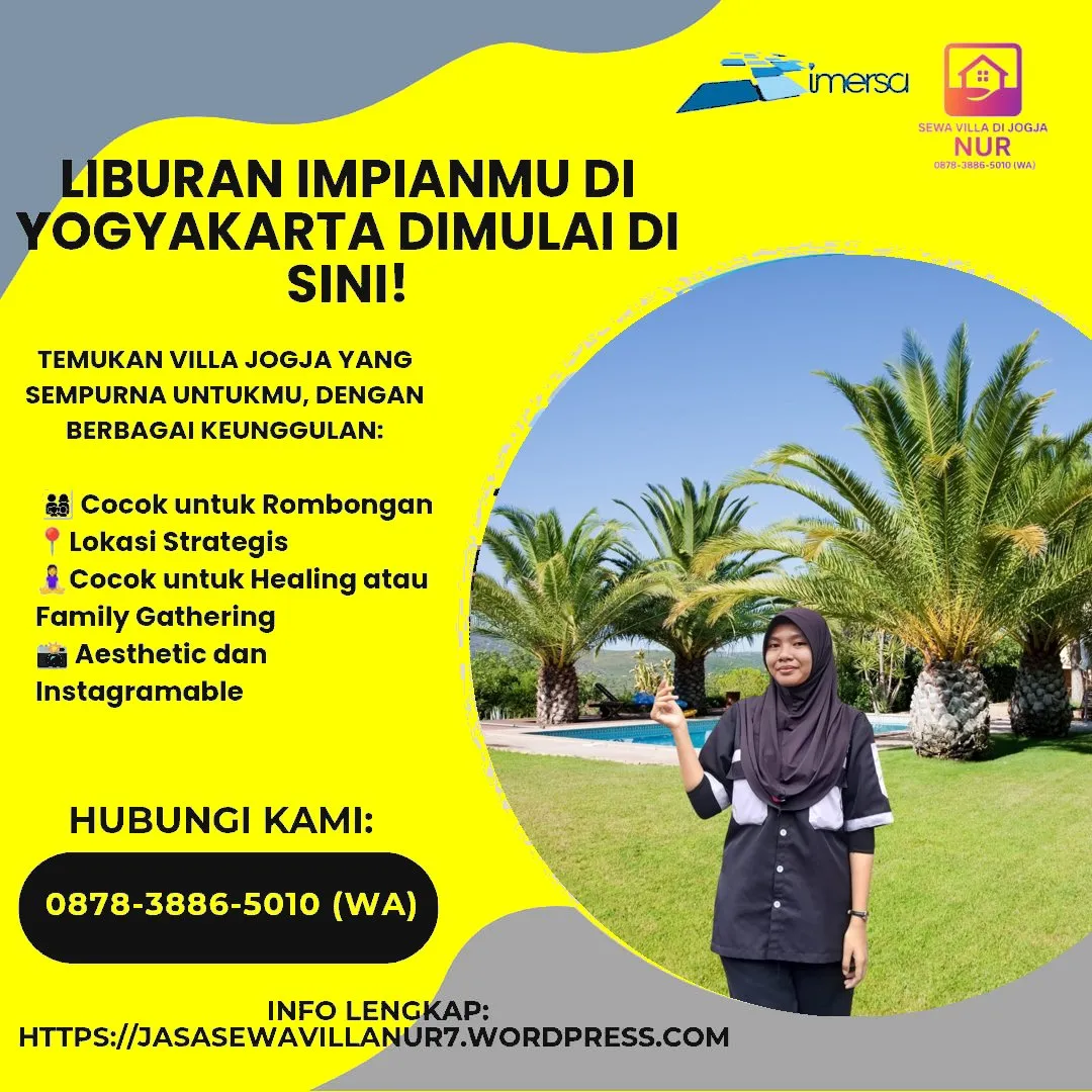 Villa di Gunung Kidul Dekat Pantai