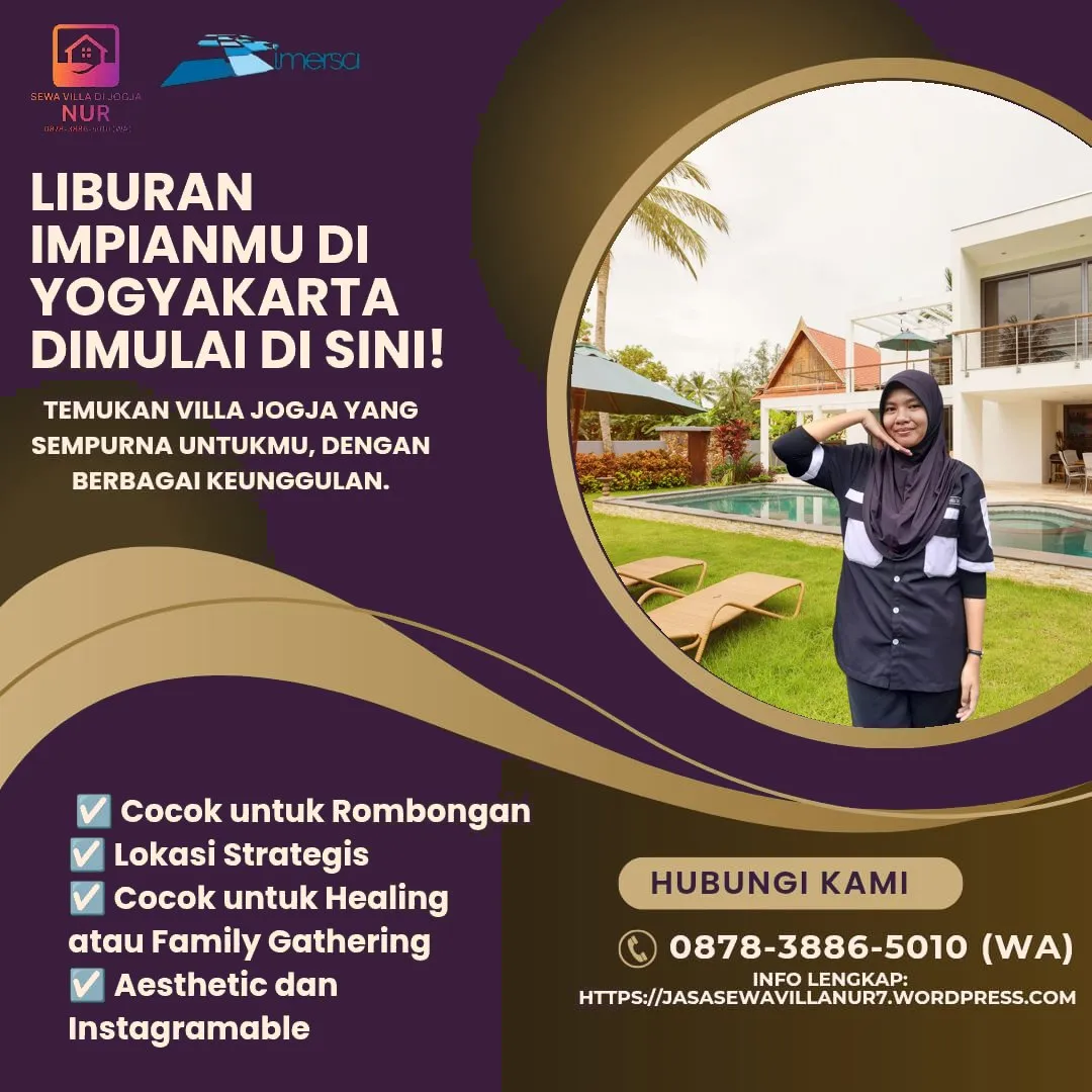 Villa di Jogja Untuk 20 Orang