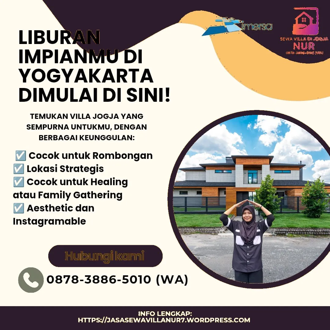 Villa Jogja Kapasitas 20 Orang