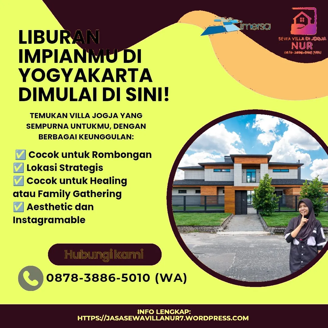 Villa Jogja Untuk 15 Orang