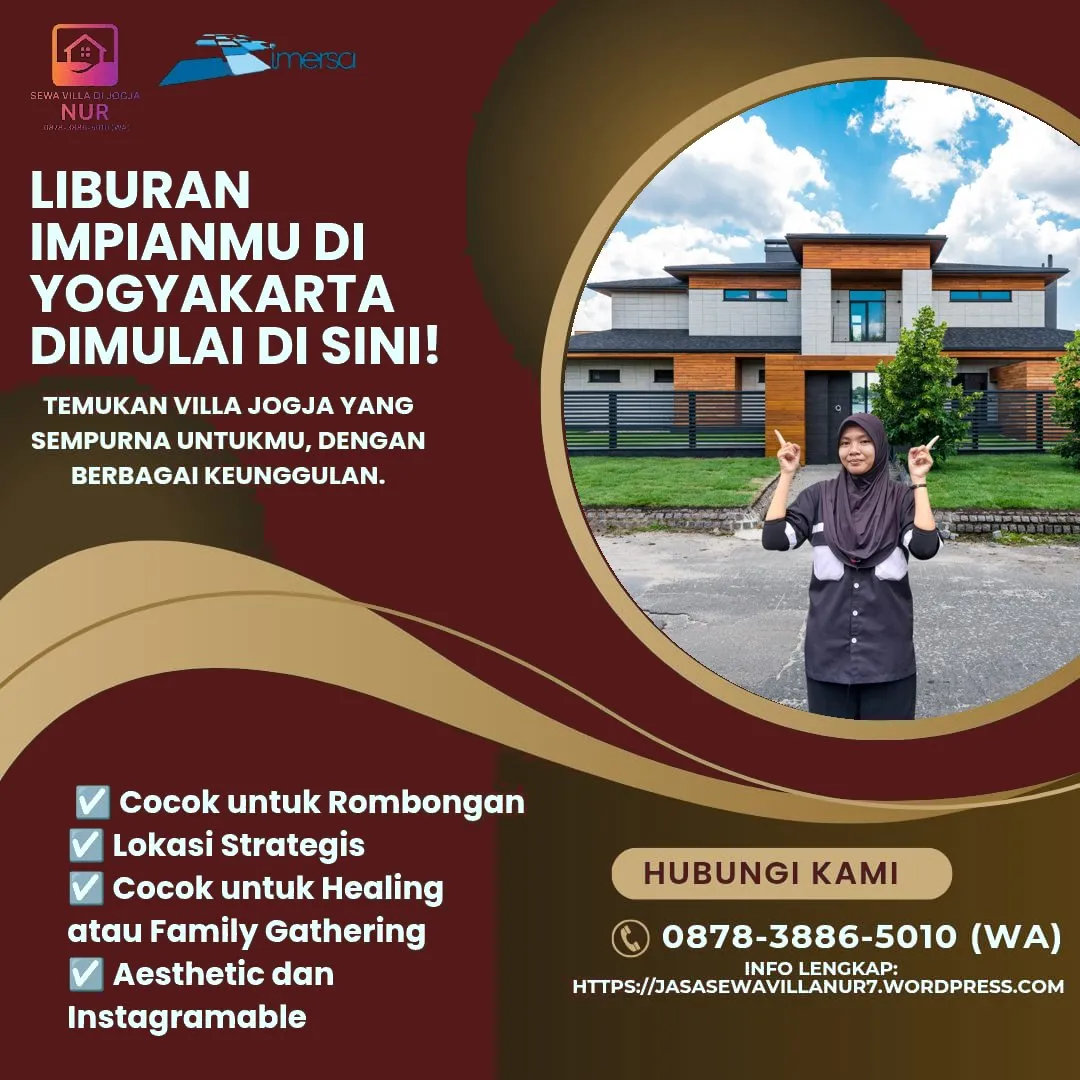 Villa di Gunung Kidul Untuk Rombongan