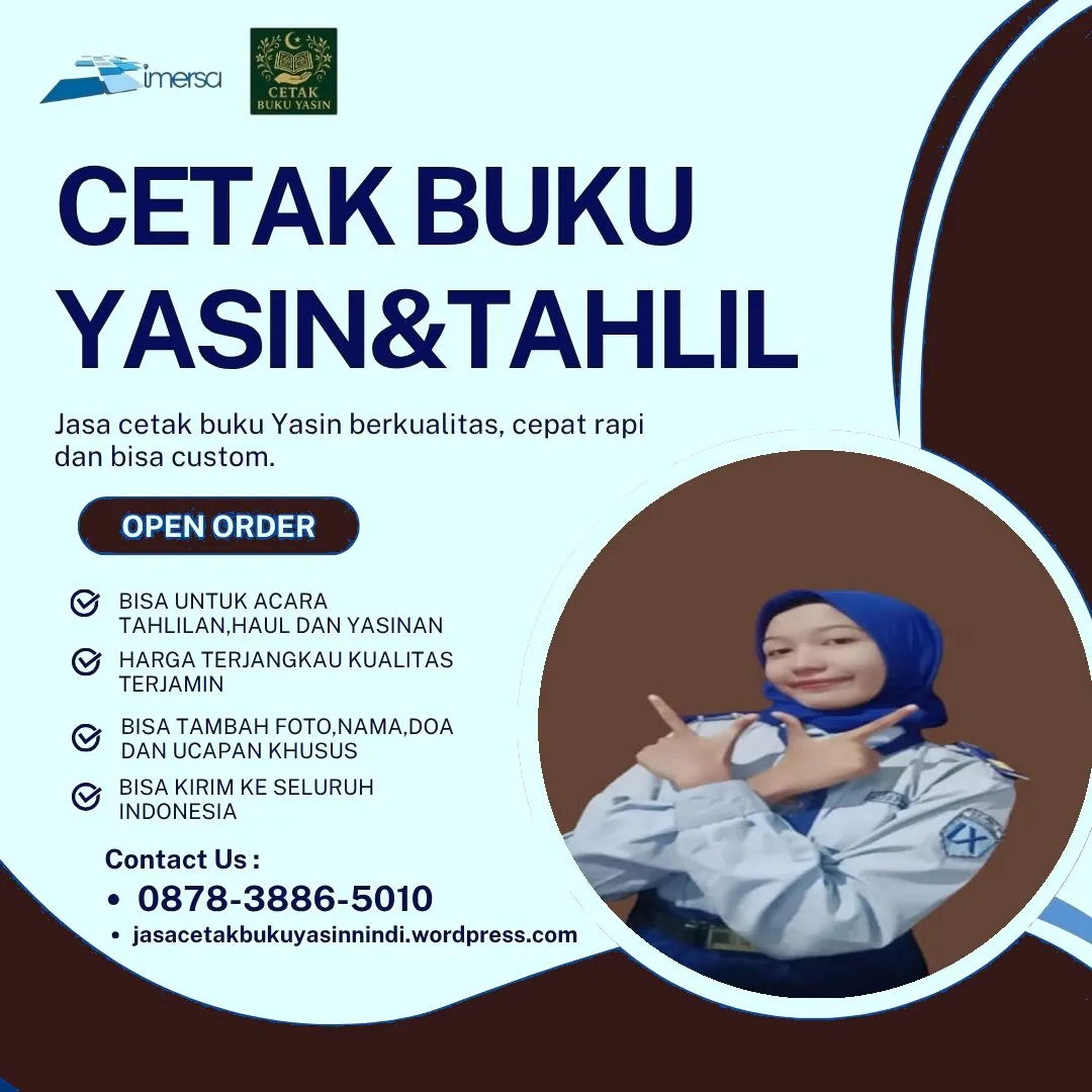 0878-3886-5010 (WA) Percetakan Buku Yasin Cilacap, Harga Cetak Buku Yasin Tahlil, Cetak Buku Yasin Tulungagung, Buku Yasin Tanpa Cover, Buku Yasin Sampul Beludru, Percetakan Buku Yasin Mojokerto, Buku Yasin Sidoarjo, Harga Bikin Surat Yasin, Harga Buku Yasin Cirebon, Percetakan Yasin Murah Gresik