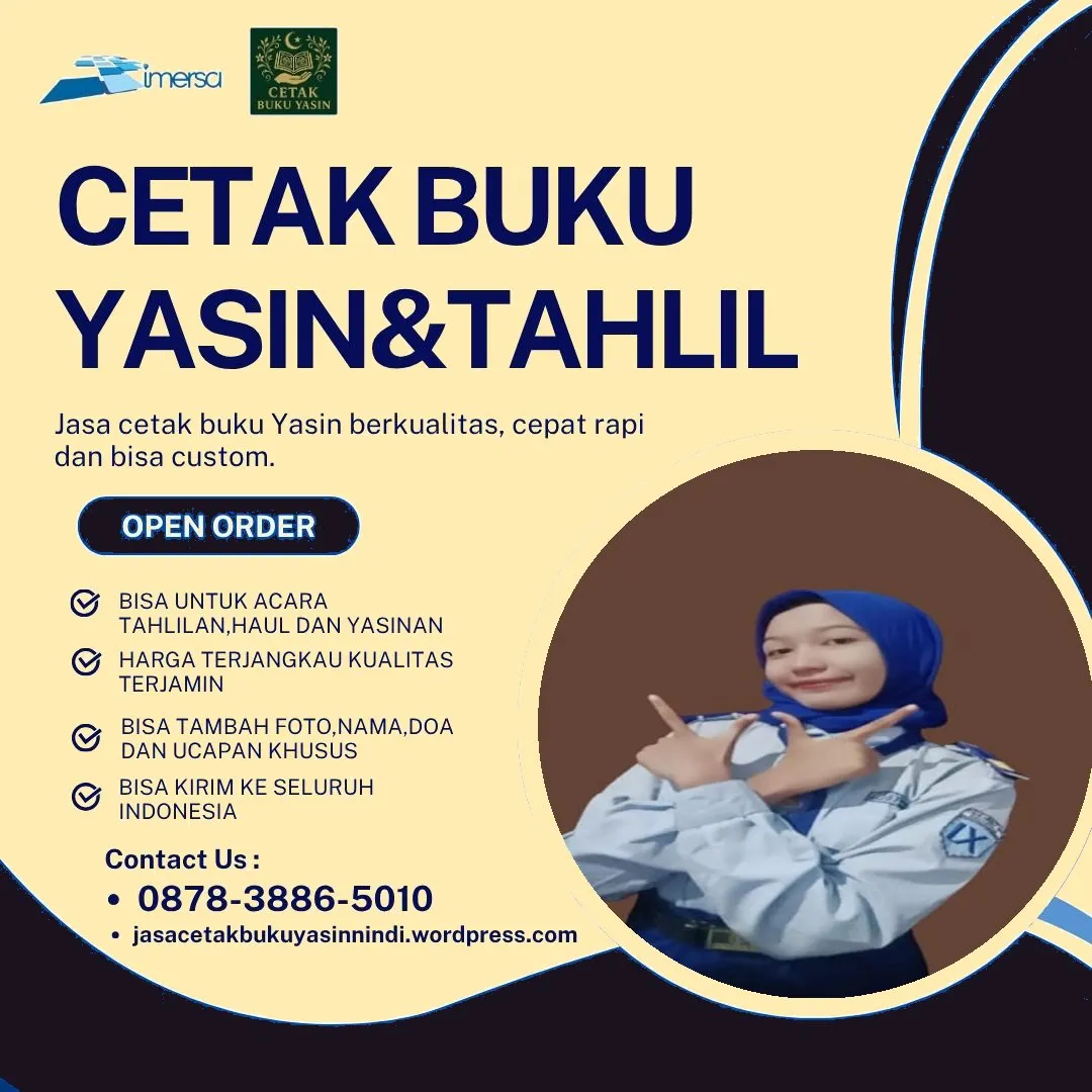 0878-3886-5010 (WA) Buku Yasin Almarhum, Harga Cetak Buku Yasin Gresik, Cetak Yasin Murah Palembang, Percetakan Buku Yasin di Garut, Harga Buku Yasin Jogja, Cetak Yasin di Lubuklinggau, Percetakan Buku Yasin di Serang, Jual Isi Buku Yasin, Pesan Buku Yasin di Semarang, Buku Yasin Spiral
