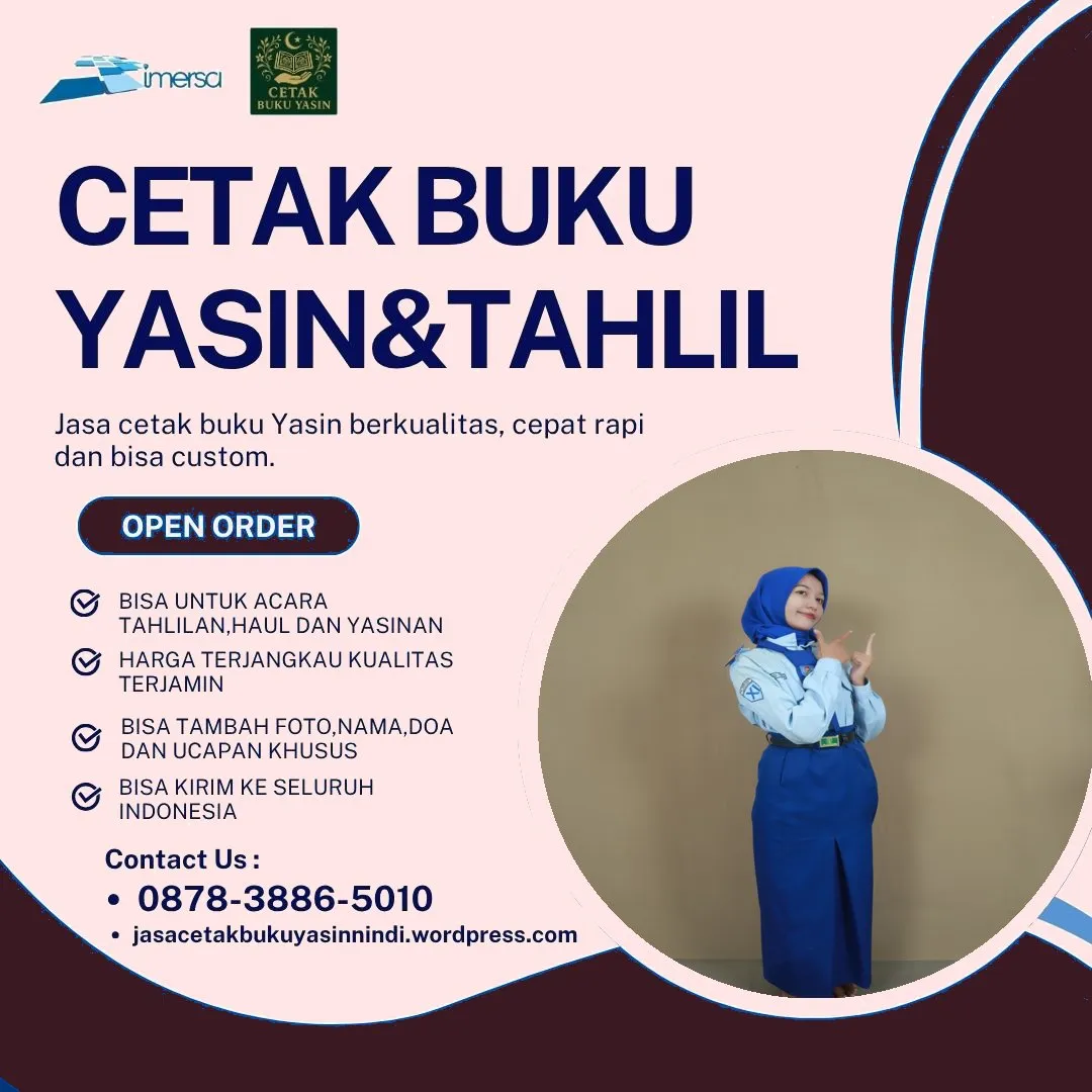 0878-3886-5010 (WA) Percetakan Buku Yasin di Jakarta Timur, Percetakan Yasin Murah, Buku Yasin Murah Gresik, Cetak Yasin Bandung, Percetakan Buku Yasin Untuk 40 Hari, Harga Cetak Buku Yasin Surabaya, Cetak Yasin di Lubuklinggau, Yasin Soft Cover Murah, Percetakan Buku Yasin Cilacap, Percetakan Yasin Murah Cirebon