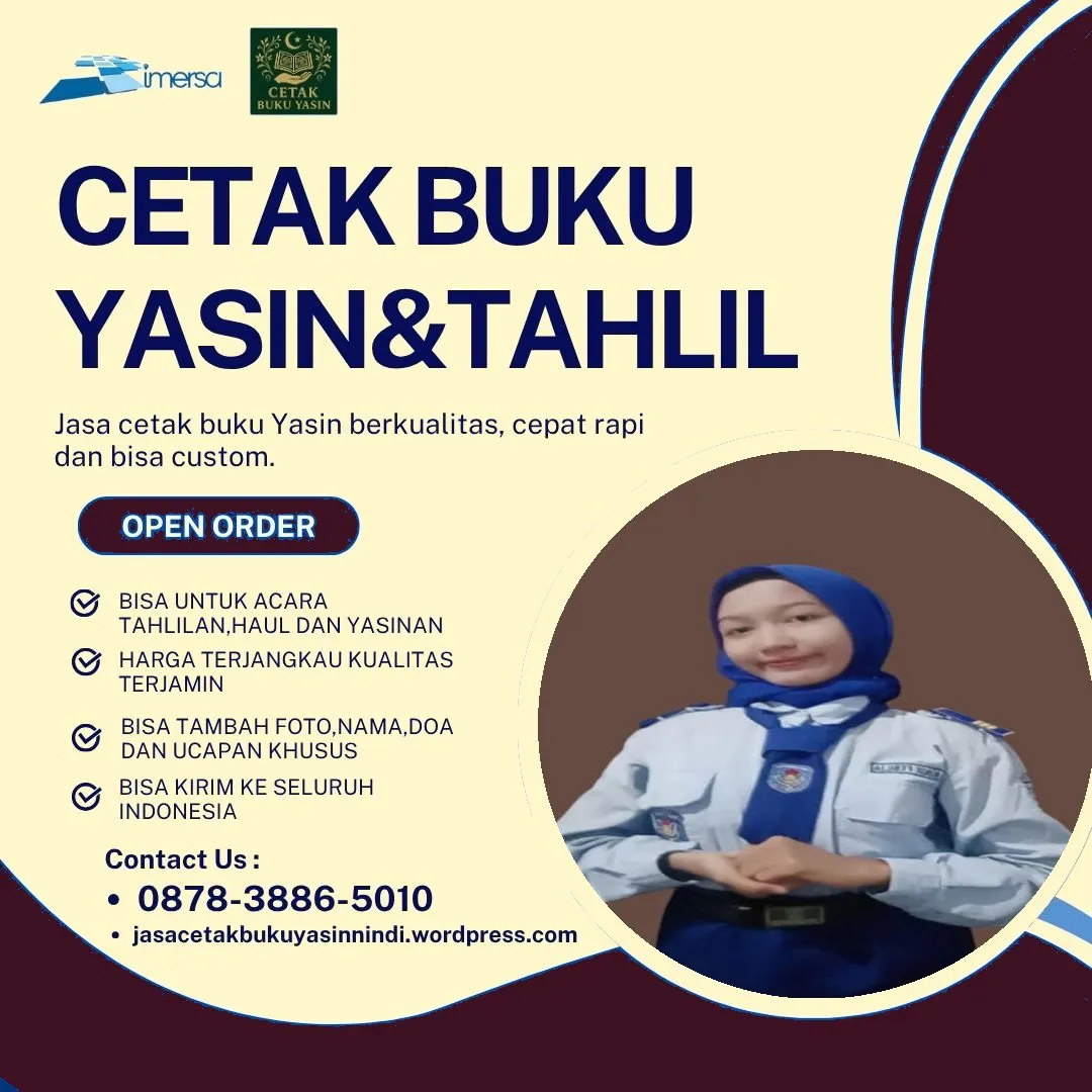 0878-3886-5010 (WA) Cetak Buku Yasin Tulungagung, Percetakan Buku Yasin Bekasi, Cetak Yasin Cibinong, Percetakan Yasin Murah Terdekat, Cetak Yasin di Bandung, Harga Cetak Buku Yasin Jakarta, Jual Buku Yasin Jember, Harga Buku Yasin Paling Murah, Yasin Custom Made Murah, Tempah Yasin Murah