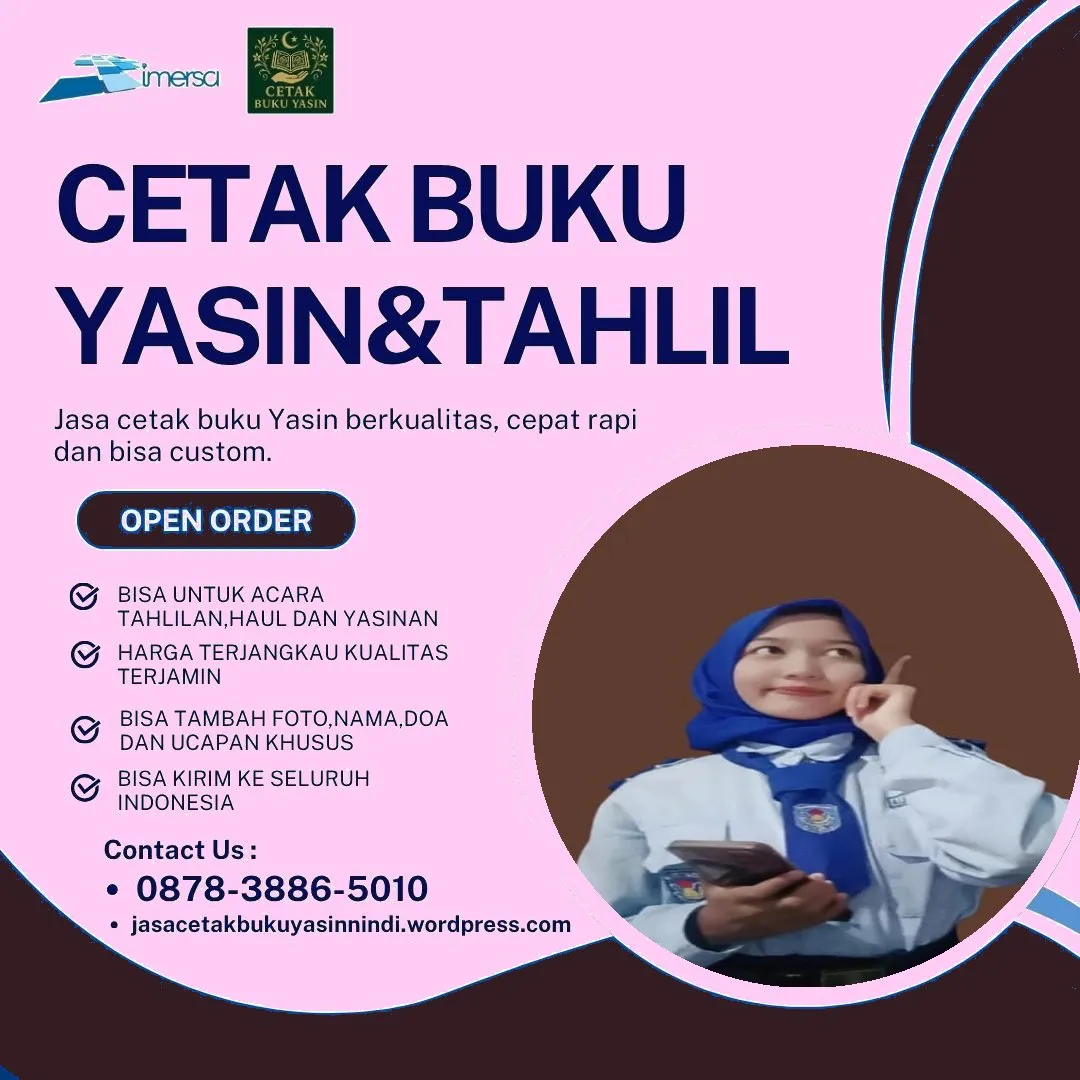 0878-3886-5010 (WA) Cetak Yasin Jakarta, Pesan Buku Yasin di Kendari, Bikin Buku Yasin Murah Cirebon, Cetak Yasin Jakarta Selatan, Jual Isi Buku Yasin, Bikin Surat Yasin Bandung, Percetakan Buku Yasin Murah Cikarang, Cetak Yasin Banjarbaru, Cetak Yasin Murah Solo, Pesan Yasin Murah