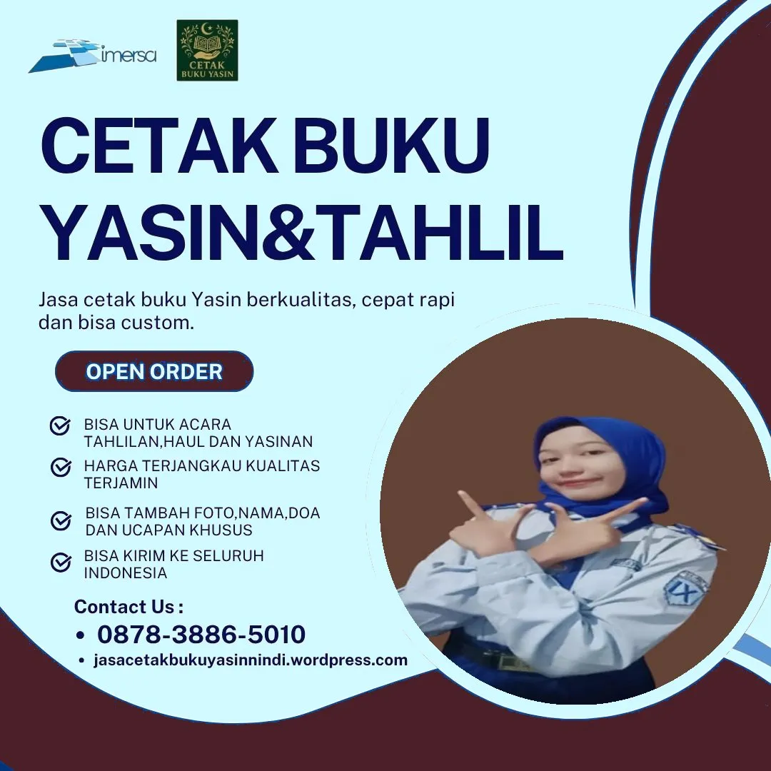 0878-3886-5010 (WA) Pesan Yasin Untuk Orang Meninggal, Bikin Buku Yasin Cirebon, Percetakan Buku Yasin di Madiun, Percetakan Buku Yasin di Kudus, Cetak Yasin Eksklusif, Bikin Surat Yasin, Cetak Yasin Jakarta Selatan, Cetak Buku Yasin Cikarang, Cetak Buku Yasin Daerah Wonogiri, Grosir Buku Yasin Jogja
