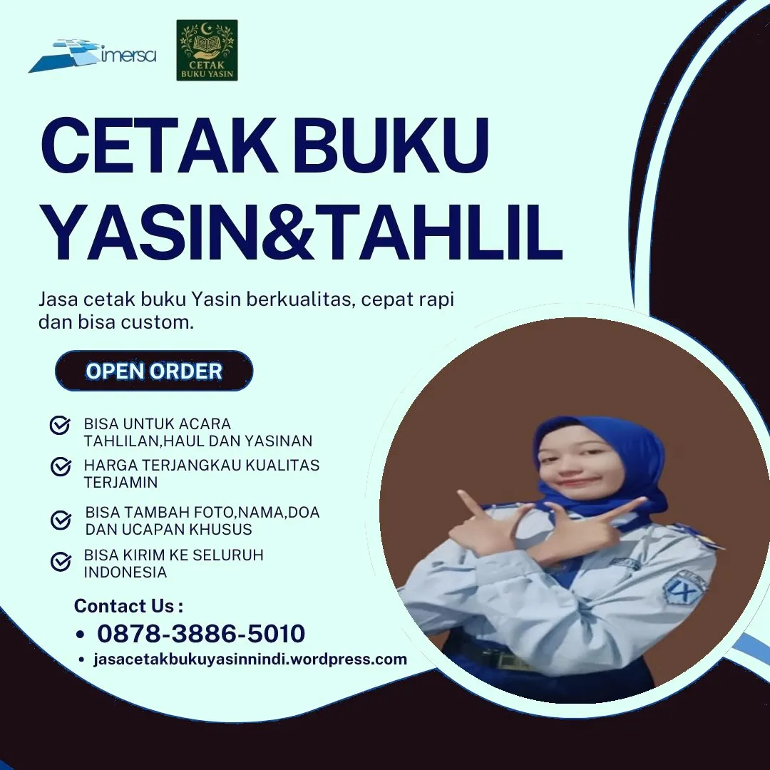 0878-3886-5010 (WA) Cetak Buku Yasin di Rawamangun, Pesan Buku Yasin Cirebon, Cetak Buku Yasin Garut, Cetak Buku Yasin Murah di Jakarta Timur, Buku Yasin Tanpa Cover, Buku Yasin Kecil Harga, Buku Yasin Biru, Cetak Yasin Tokopedia, Cetak Yasin Jakarta, Cetak Yasin Murah Depok