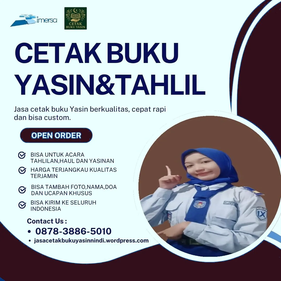 0878-3886-5010 (WA) Cetak Yasin Cikarang, Cetak Buku Yasin Jakarta Selatan, Percetakan Buku Yasin Fadhilah, Percetakan Buku Yasin Batik, Cetak Yasin Murah Pekalongan, Tempah Yasin Murah, Percetakan Buku Yasin di Cibinong, Percetakan Buku Yasin di Bandung, Percetakan Buku Yasin Grosir, Percetakan Buku Yasin Murah di Bandung