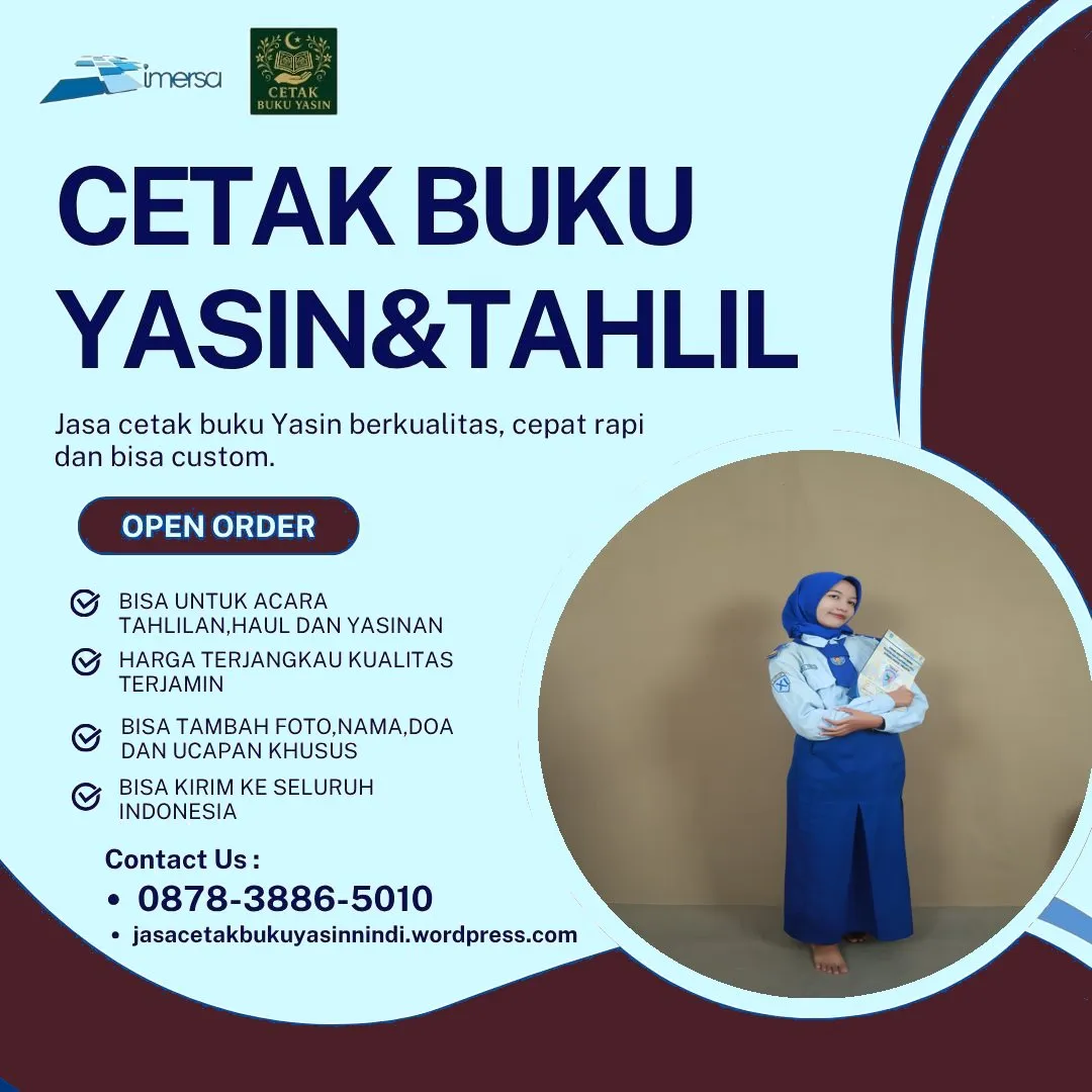 0878-3886-5010 (WA) Buku Yasin Motif Bunga, Cetak Buku Yasin Murah di Jakarta Timur, Buku Yasin Orang Meninggal, Cetak Buku Yasin Banjarnegara, Yasin Surabaya, Pesan Buku Yasin dan Tahlil, Grosir Buku Yasin di Jakarta, Cetak Yasin Tangerang, Harga Buku Yasin Untuk 40 Hari Surabaya, Cetak Buku Yasin Cilegon