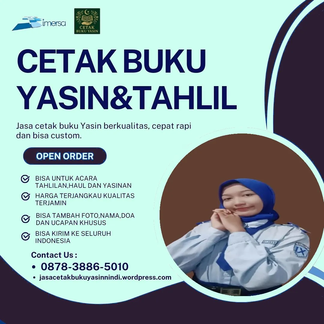 0878-3886-5010 (WA) Buku Yasin Spiral, Buku Yasin Cover, Pesan Buku Yasin dan Tahlil, Cetak Buku Yasin Murah di Jakarta Timur, Yasin Murah Jogja, Jual Buku Yasin Salatiga, Cetak Yasin Cover, Bikin Yasin Cibinong, Percetakan Buku Yasin Murah Temanggung, Percetakan Buku Yasin Untuk 40 Hari