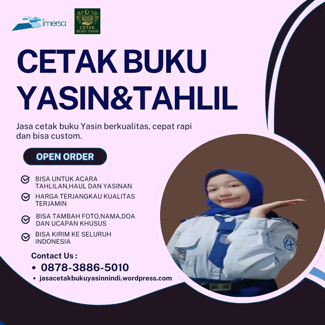 0878-3886-5010 (WA) Cetak Buku Yasin Purwokerto, Cetak Yasin di Senen, Cetak Yasin Solo, Percetakan Buku Yasin Murah di Malang, Percetakan Buku Yasin di Madiun, Buku Yasin Fadhilah, Buku Yasin Siap Cetak, Harga Buku Yasin Polos, Percetakan Yasin Murah Sidoarjo, Cetak Buku Yasin di Senen
