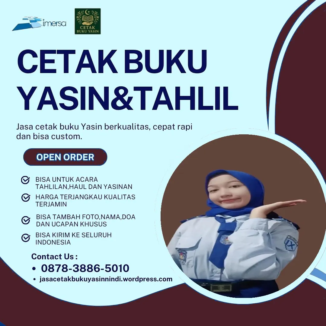 0878-3886-5010 (WA) Pesan Buku Yasin Cirebon, Percetakan Buku Yasin Terdekat, Cetak Yasin di Bandung, Buku Yasin Mewah, Percetakan Yasin Murah di Palembang, Percetakan Yasin Murah Garut, Percetakan Buku Yasin di Purwokerto, Percetakan Buku Yasin Sleman, Percetakan Buku Yasin di Cirebon, Cetak Yasin Untuk 40 Harian