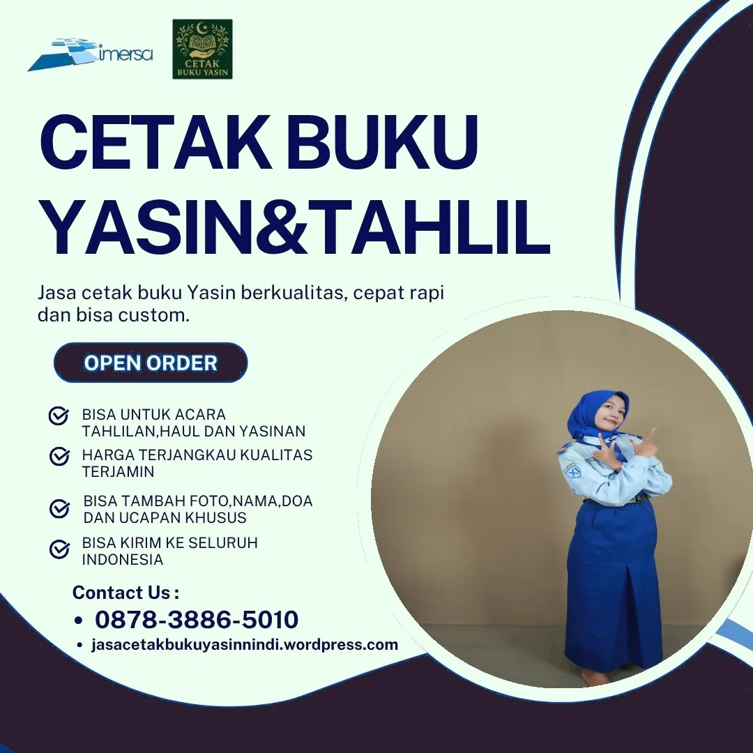 0878-3886-5010 (WA) Cetak Yasin Murah Palembang, Jual Buku Yasin Murah Surabaya, Harga Buku Yasin Cirebon, Cetak Buku Yasin Murah di Jakarta Timur, Cetak Yasin BSD, Percetakan Buku Yasin di Indramayu, Cetak Yasin di Lubuklinggau, Percetakan Buku Yasin Jakarta Pusat, Cetak Yasin Murah Palembang, Buku Yasin Hard Cover